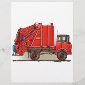Red Garbage Truck Flyer (Voorkant)