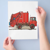 Red Garbage Truck Flyer (Hand)