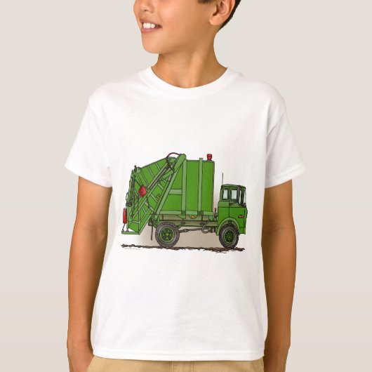 Red Garbage Truck T-shirt (Voorkant)