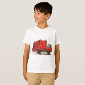 Red Garbage Truck T-shirt (Voorkant volledig)
