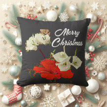 Red Garden Hibiscus Merry kerstFloral Baby