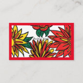 Red Garden Standard, 3,5 inch x 2,0 inch Visitekaa Visitekaartje (Achterkant)