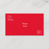 Red Garden Standard, 3,5 inch x 2,0 inch Visitekaa Visitekaartje (Voorkant)