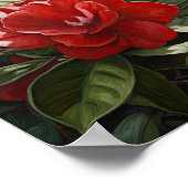 Red Gardenia Flowers Art Print Poster (Hoek)