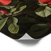 Red Gardenias Bloemenkunst Print Poster (Hoek)