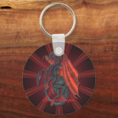 Red Garnet Dragon Sleutelhanger (Voorkant)