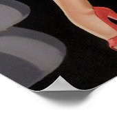 Red Garter Pin Up Poster (Hoek)