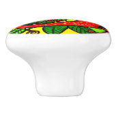 Red Gecko Ceramic Knob Keramische Knop (Zijkant)