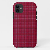 Red Gecontroleerd Tartan Case-Mate iPhone Case (Achterkant)