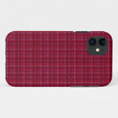 Red Gecontroleerd Tartan Case-Mate iPhone Case (Achterkant (horizontaal))
