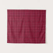 Red Gecontroleerd Tartan Wandkleed (Voorkant (horizontaal))