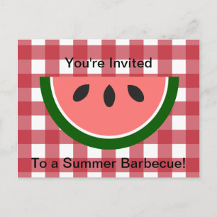 Red Gecontroleerde tablet Watermeloen Uitnodiging