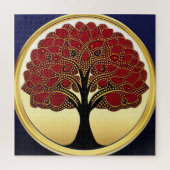 Red Gedetailleerde levensstructuur Legpuzzel (Verticaal)