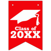 Red Gefeliciteerd Afstudeerder Vlaggetjes (Eerste vlag)