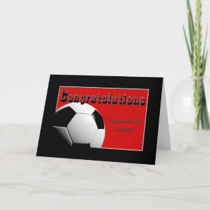 Red Gefeliciteerd je hebt het team gemaakt Kaart