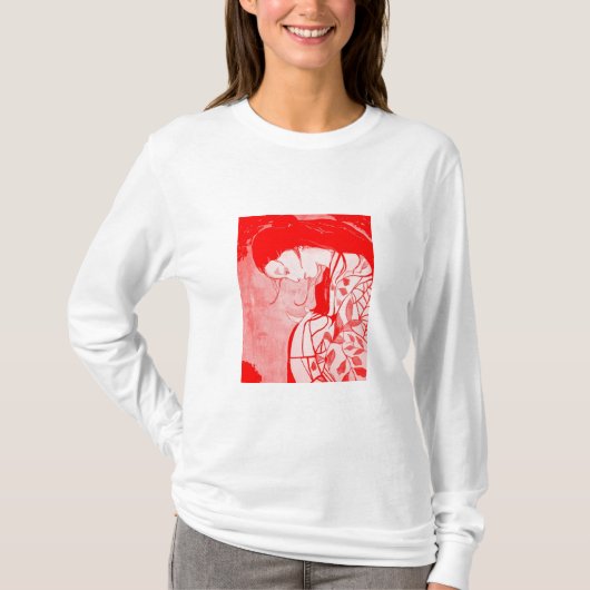 Red Geisha Damas AA Hoody Long Slaping (gemonteerd (Voorkant)