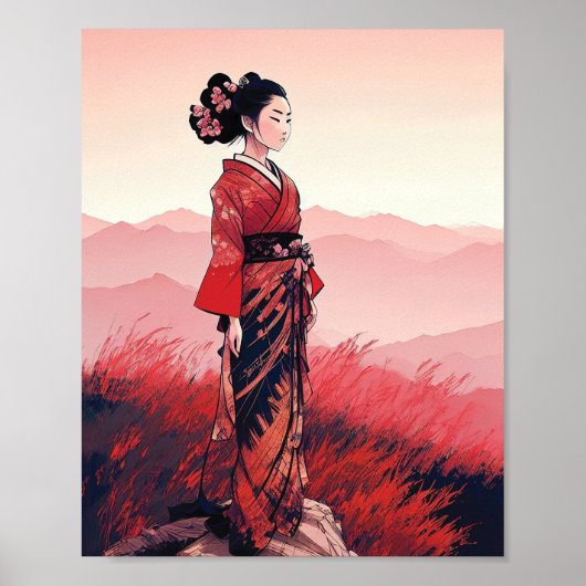 Red Geisha Poster (Voorkant)