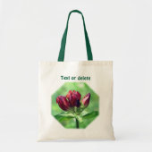 Red Gentian Flower Personalized Tote Bag (Voorkant)