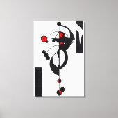 "Red Geo Design" Fine Art Canvas Print (Voorkant)