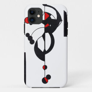 Red Geo Design Hoesje-Mate iPhone 11 Hoesje