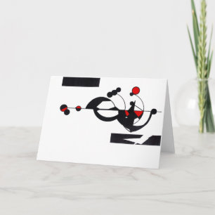 "Red Geo Design"-Wenskaart Kaart