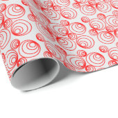 Red Geo Wrapping Paper Cadeaupapier (Rol Hoek)