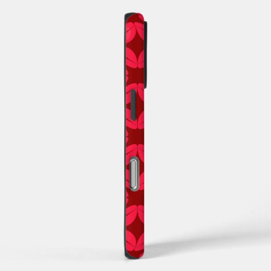Red Geometric Pattern Case-Mate iPhone Case (Achterkant / Rechts)