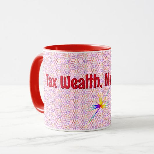 Red Geometric Tax Wealth, Statement Mok (Voorkant links)