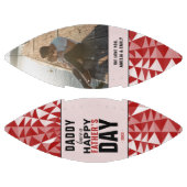 Red Geometrical Dad Happy Father Day Foto American Football (Panelen)