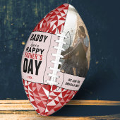 Red Geometrical Dad Happy Father Day Foto American Football