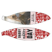 Red Geometrical Dad Happy Father Day Foto Basketbal (Panelen)