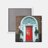 Red Georgian door Magnet (Voorkant / Achterkant)