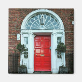 Red Georgian door Magnet (Voorkant)