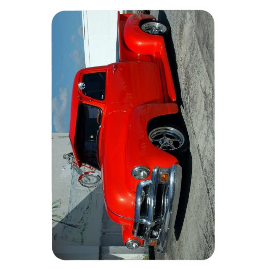 Red Gepersonaliseerd Pickup Truck Magneet (Verticaal)