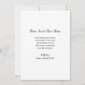 Red Geranium Flower Pots Picket Fence Moving Aankondiging (Achterkant)