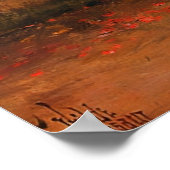 Red Geraniums Impressionisme Poster (Hoek)