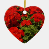 Red Geraniums Ornament (Voorkant)