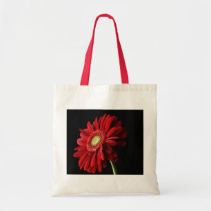 Red Gerber Daisy Environmental Canvas tas
