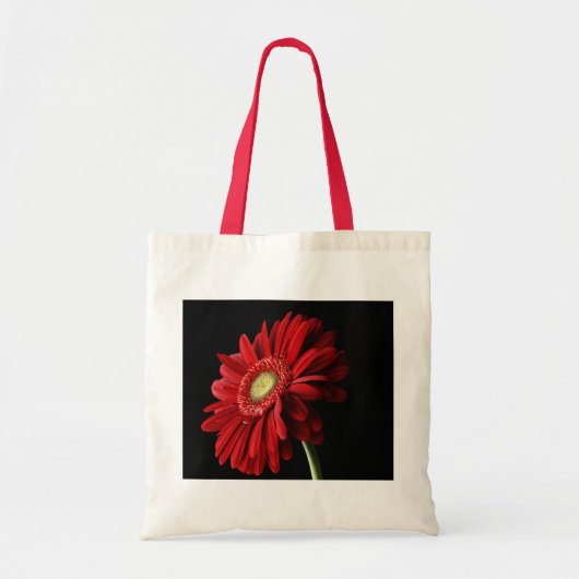 Red Gerber Daisy Environmental Canvas tas (Voorkant)