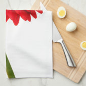 Red Gerber Daisy Flowers Floral Daisies Flower Theedoek (Quarter Fold)