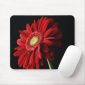 Red Gerber Daisy Muismat (Met muis)