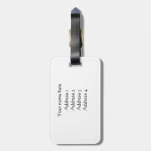 Red Gerbera Bagagelabel (Achterkant verticaal)