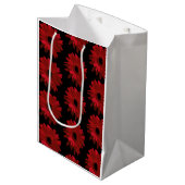 Red Gerbera Daisies Medium Cadeauzakje (Voorkant Gekanteld)