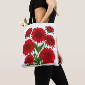 Red Gerbera Daisy Bouquet Tote Bag (Dichtbij)