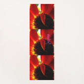 Red Gerbera Daisy Flower Foto inspireert kalligraf Yogamat (Voorkant)