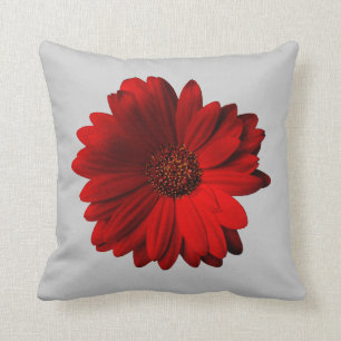 Red Gerbera Daisy goot kussen