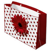 Red Gerbera Daisy Moederdag Groot Cadeauzakje (Achterkant Gekanteld)