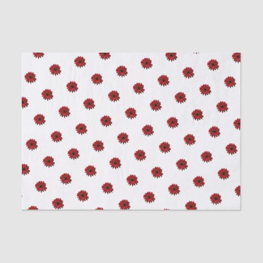 Red Gerbera Daisy Moederdag Tissuepapier (Voorkant)