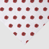 Red Gerbera Daisy Moederdag Tissuepapier (Detail)