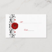 Red Gerbera Daisy Special Occasion Place Card Plaatskaartje (Achterkant)